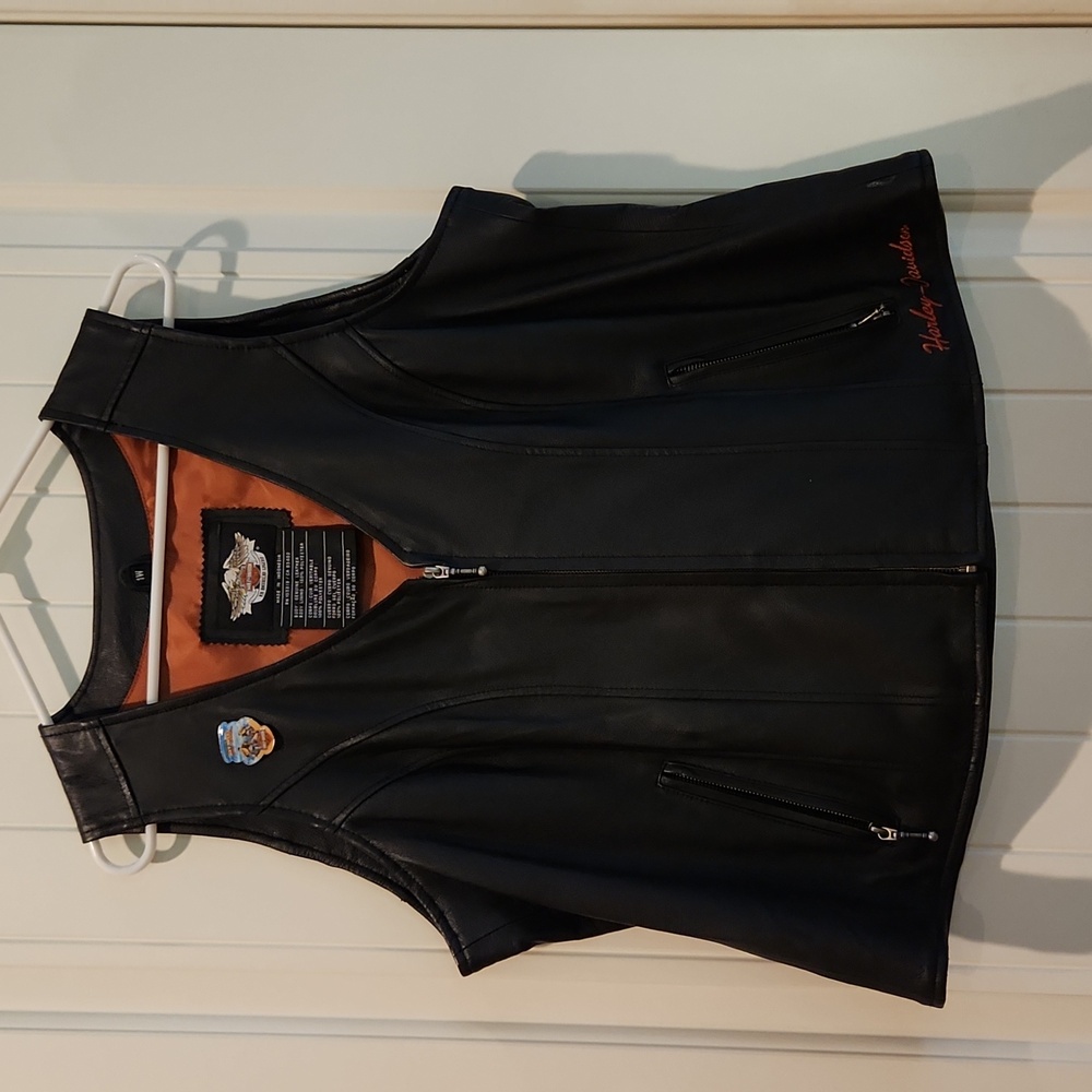 Harley Davidson Leather Vest /Women 1W